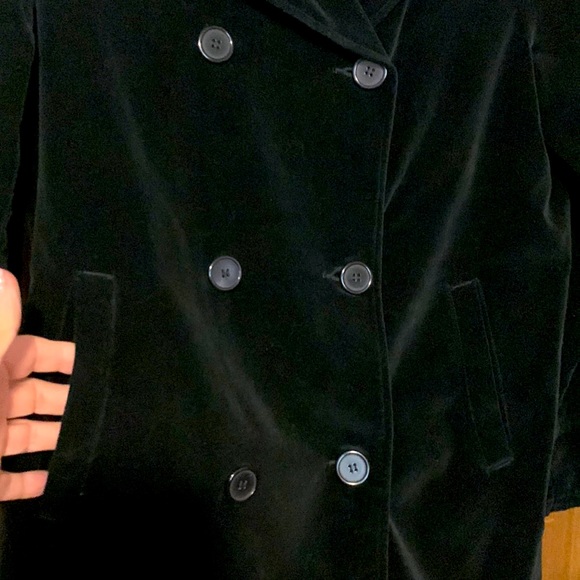 Retro Double Breasted Velvet Jacket - Picture 2 of 4